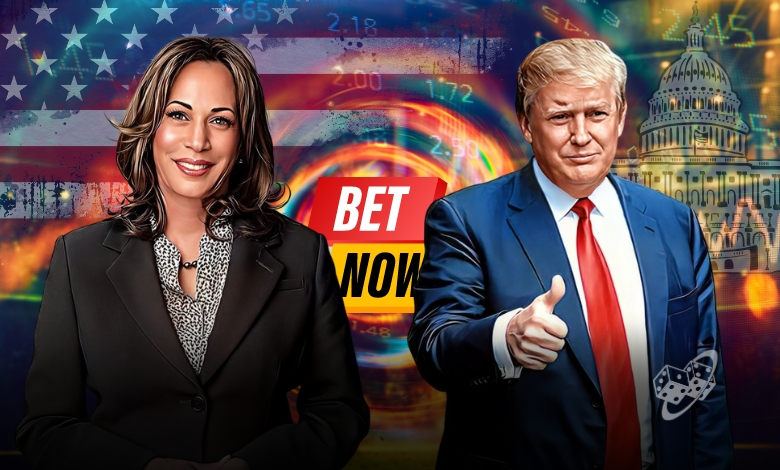 Political Betting Market Dynamics for Harris-Trump Unofficial Polling