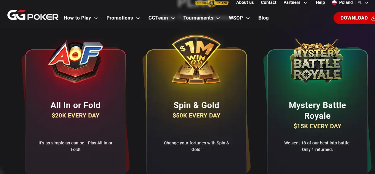 Ggpoker Exclusive Games