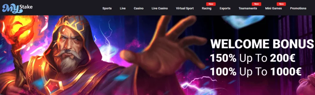 mystake casino user interface