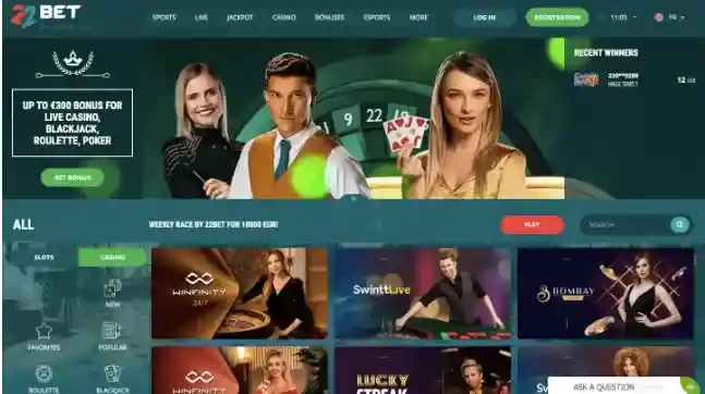 22bet ripple gambling sites