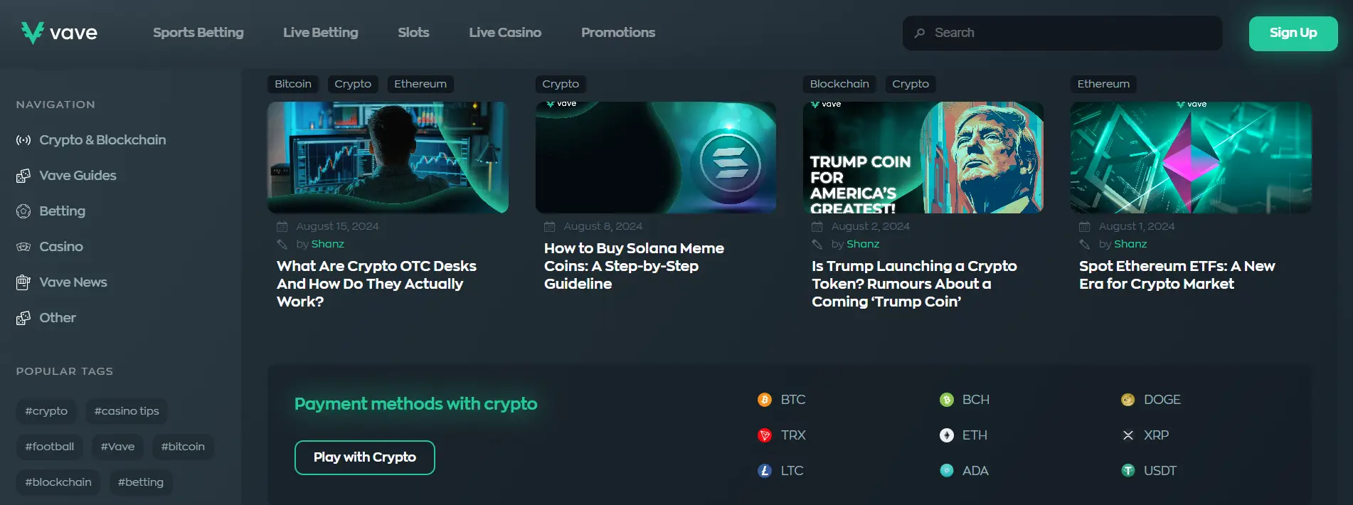 vave casino ethereum gambling