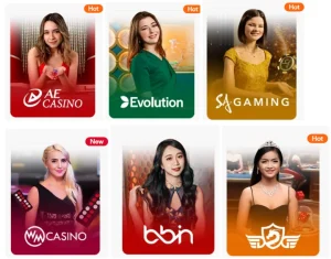 Live casino games - Bk8