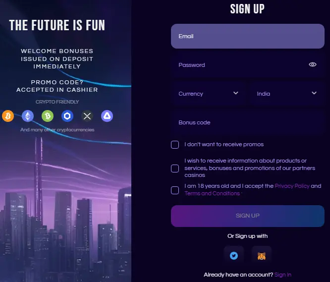 futureplay sign up process